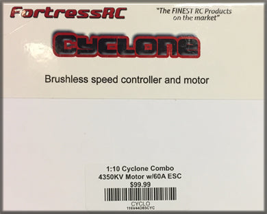 FortressRC Cyclone Brushless Speed Controller and Motor